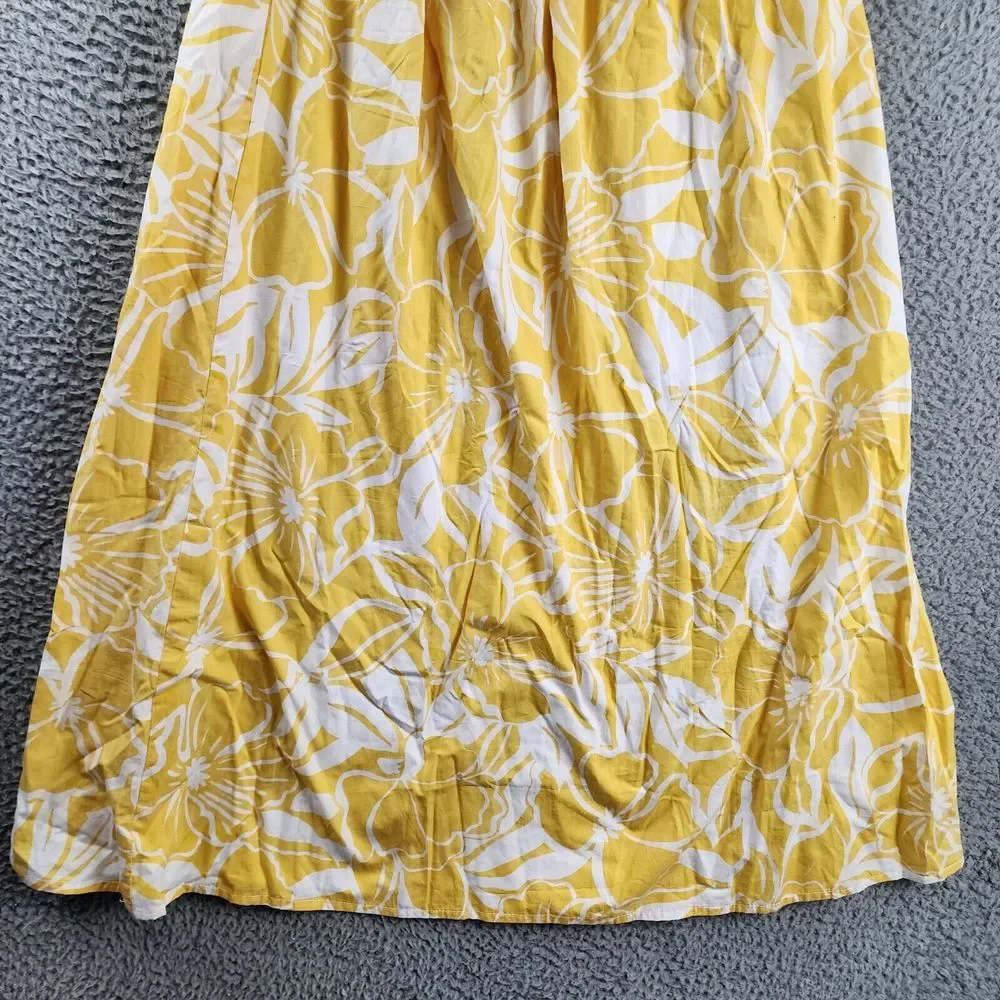 Faithfull the Brand Kiera Skirt Women's 4 Marigold Smocked Waist Band - Picture 2 of 15